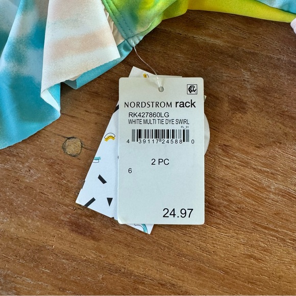 Swim Suit Girls 6 New With Tag Two Piece Tie Dye SPF 50 - Picture 6 of 7